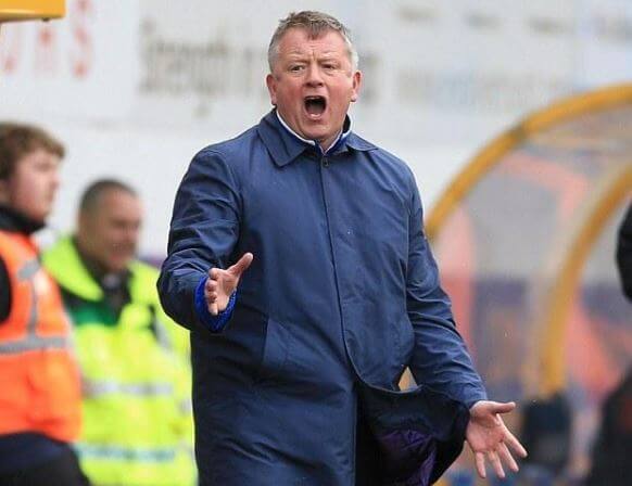 Evie Wilder’s father, Chris Wilder, in action.